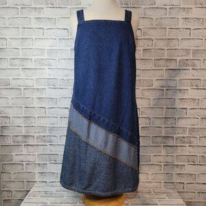 Vintage Expressions Jean Denim Dress Size 14